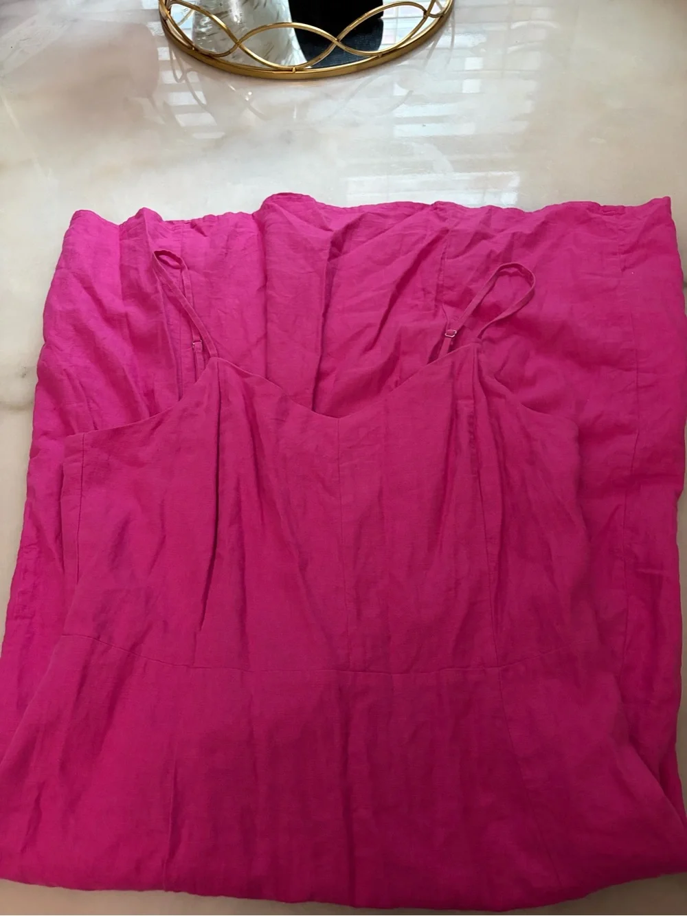 J. Crew Bright Fuchsia Maxi Skirt with Side Slit